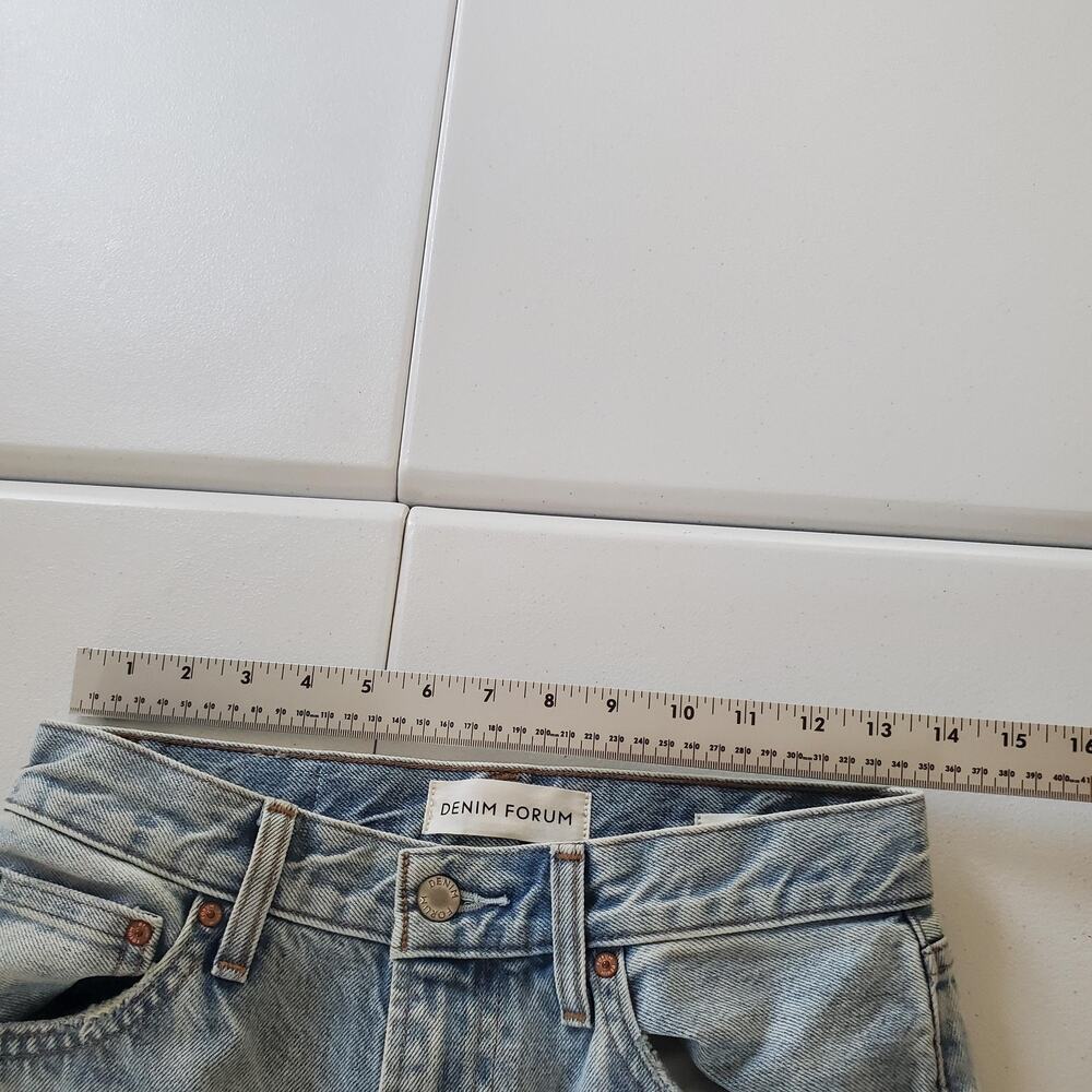 Denim Forum Jeans Womens 25 Light Wash 90s Marlo Hi-Rise Baggy Aritzia Blue - Picture 12 of 14